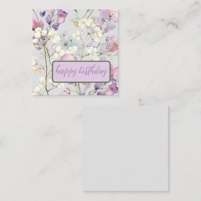Gorgeous Gypsophila Card (Front/Back)
