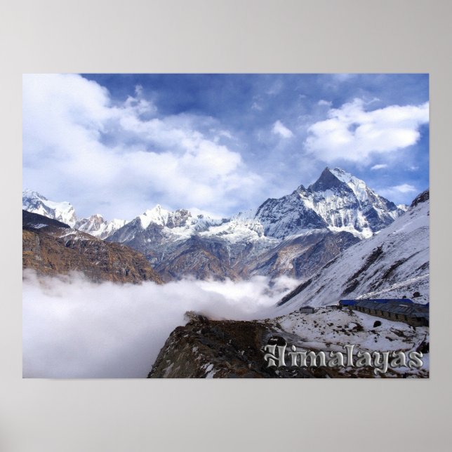 Gorgeous Himalayas Mountains - Mount Everest Peak Poster (Front)
