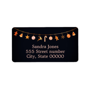 Gorgeous holiday address labels 