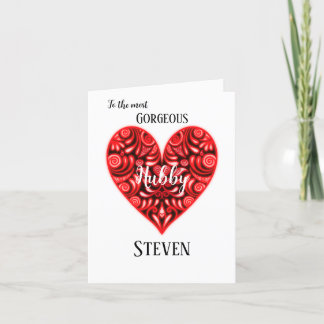 Gorgeous Hubby Valentines Day Card