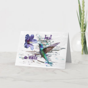 Gorgeous Hummingbird/Hibiscus Greeting Card