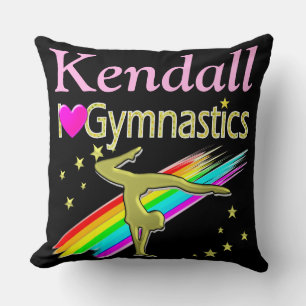 GORGEOUS I LOVE GYMNASTICS PERSONALIZED PILLOW