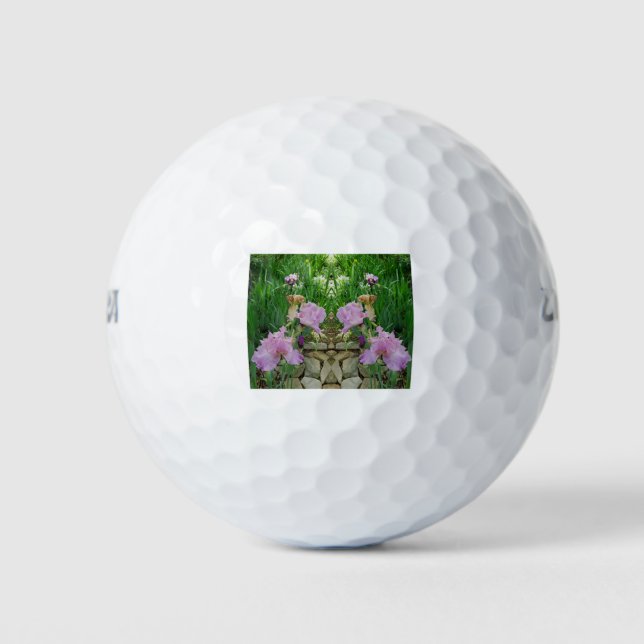 Gorgeous Iris Fantasy Pathway Golf Balls (Front)