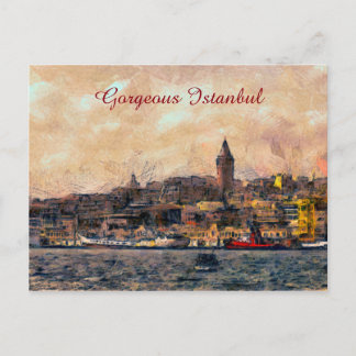 Gorgeous Istanbul Postcard