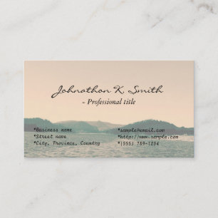 Gorgeous landscape photo art business cards