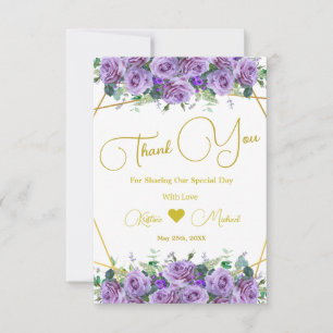 Gorgeous Lavender Vineyard Photo Thank you Card