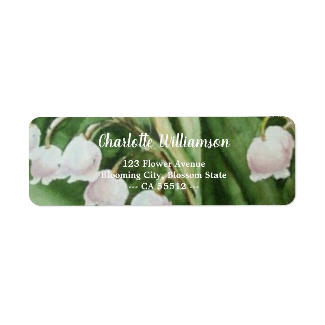 Gorgeous Lily of the Valley Return Address Label (Front)