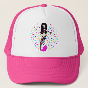 🧜‍♀️❤️✦°•Gorgeous Little Goth Mermaid Trucker Hat