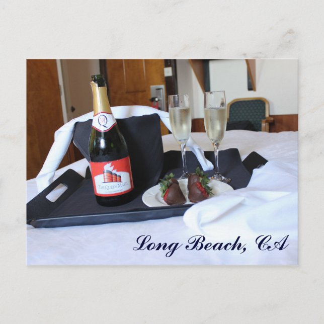 Gorgeous Long Beach Postcard! Postcard (Front)