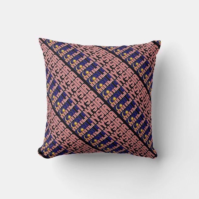 Gorgeous Malaysia National Flag Cushion (Front)