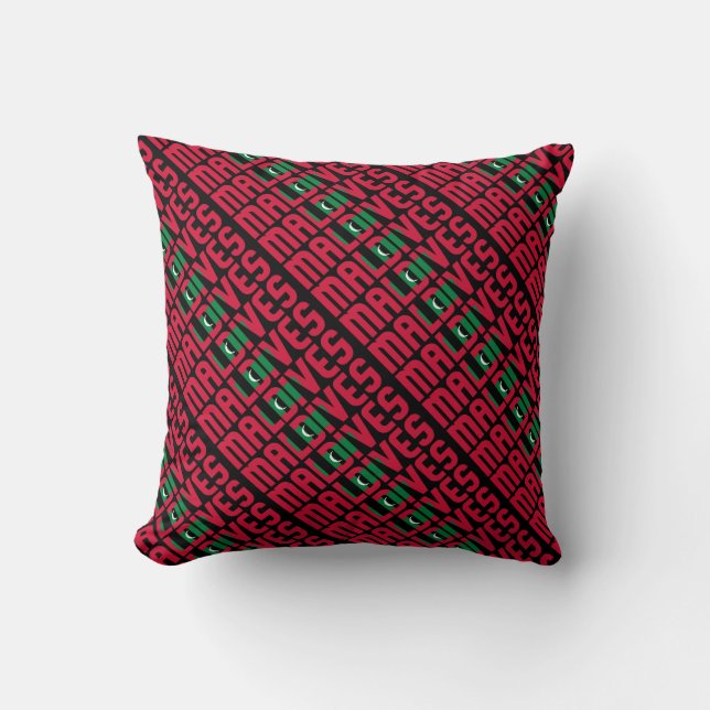 Gorgeous Maldives National Flag Cushion (Front)