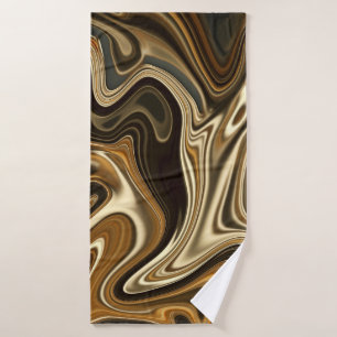 Gorgeous Marble Style - Warm brown Bath Towel