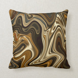 Gorgeous Marble Style - Warm brown Cushion