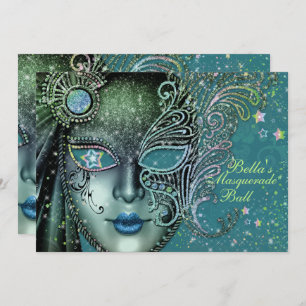 Gorgeous Masquerade Party Invitations