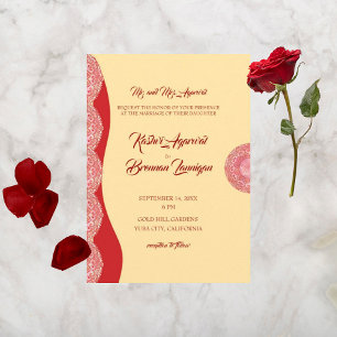 Gorgeous Mehndi Wedding Invitation