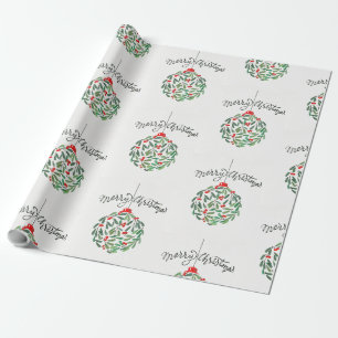 Gorgeous merry Christmas wrapping paper