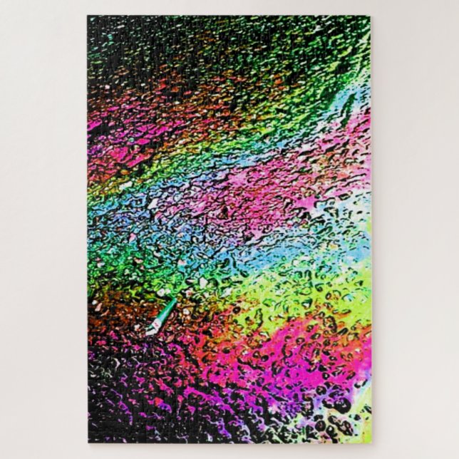 Gorgeous Metallic Textured Looking Puzzle Colourfu (Vertical)