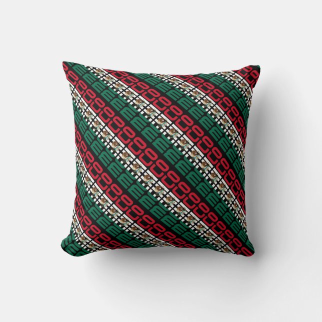 Gorgeous Mexico National Flag Cushion (Front)