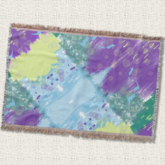 Gorgeous Mixed Media Abstract Throw Blanket