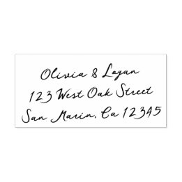 Gorgeous Modern Script Wedding Return Address Self-inking Stamp