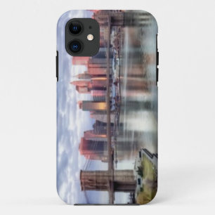 Gorgeous morning view and city reflections iPhone 11 case