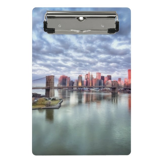 Gorgeous morning view and city reflections mini clipboard (Front)