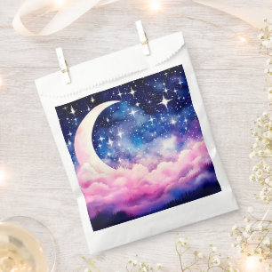 Gorgeous Night Sky Crescent Moon Halloween Favour Bag