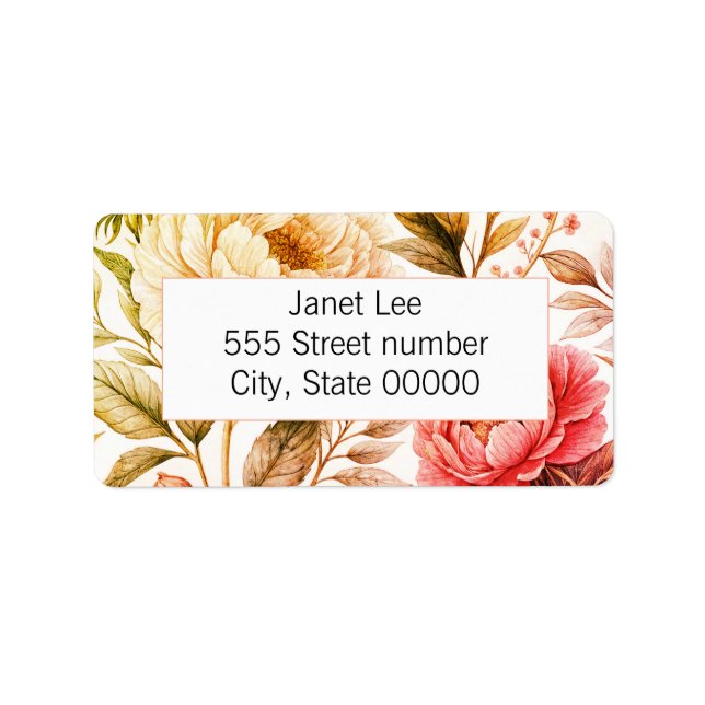 Gorgeous one of a-kind address labels (Front)