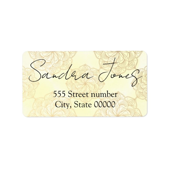 Gorgeous one of a-kind address labels (Front)
