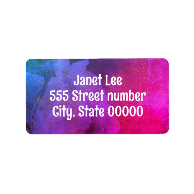 Gorgeous one of a-kind address labels (Front)