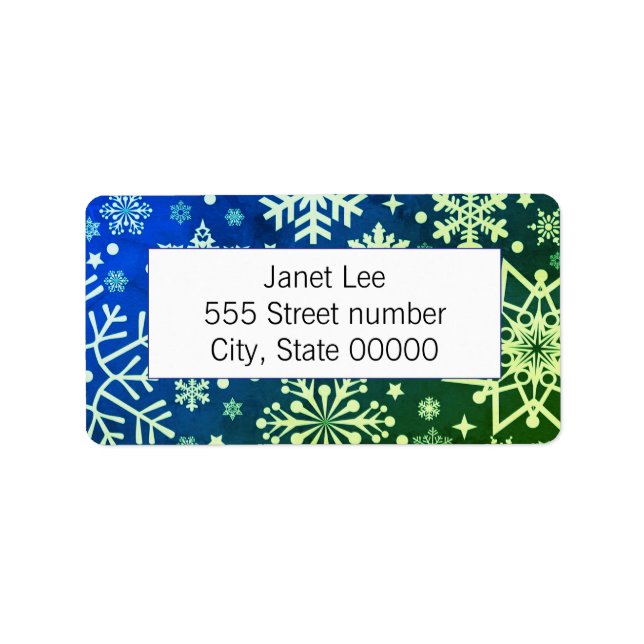 Gorgeous one of a-kind address labels (Front)