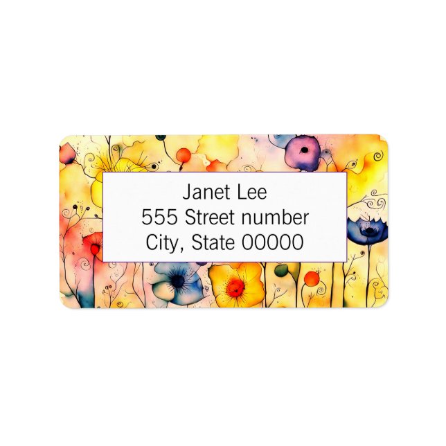 Gorgeous one of a-kind address labels (Front)