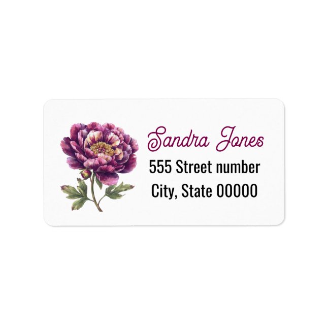 Gorgeous one of a-kind address labels (Front)