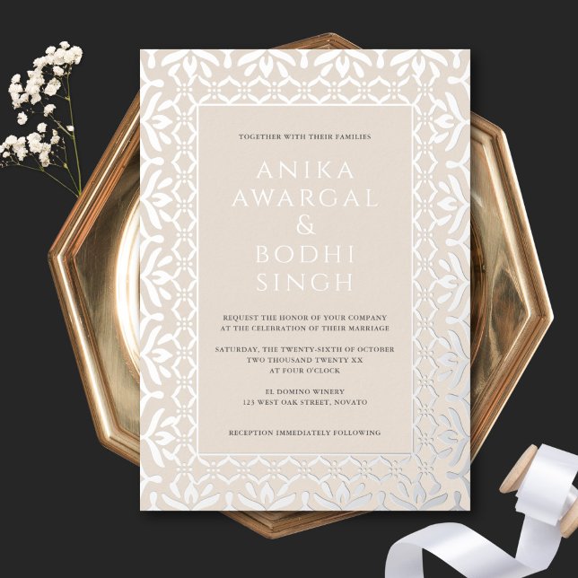 Gorgeous Ornate Indian Wedding Neutral + Silver (Creator Uploaded)