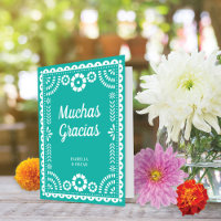 Gorgeous Ornate Papel Picado Aqua Wedding