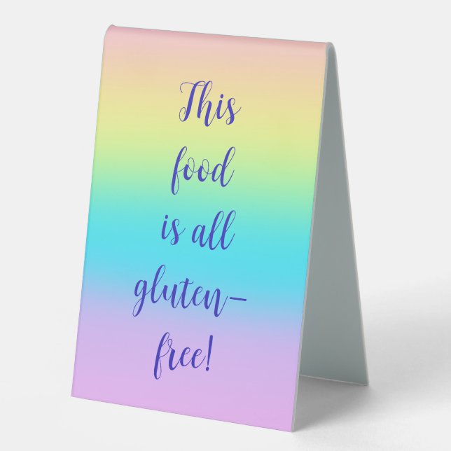 Gorgeous Pastel Rainbow Gradient Wedding (Front)