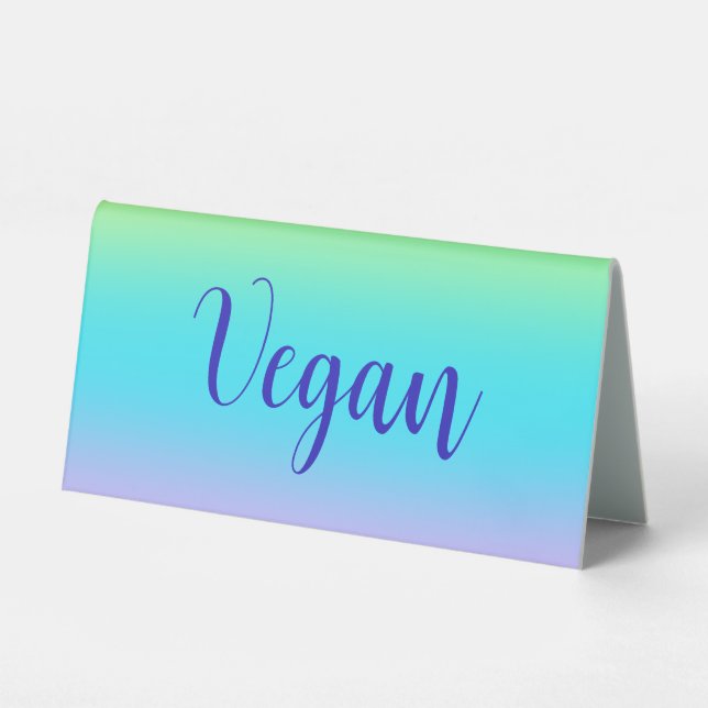 Gorgeous Pastel Rainbow Gradient Wedding "Vegan"  (Front)