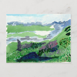 Gorgeous peaceful landscape postcard