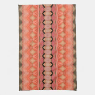Gorgeous Peach Pink and Coral Tea Towel