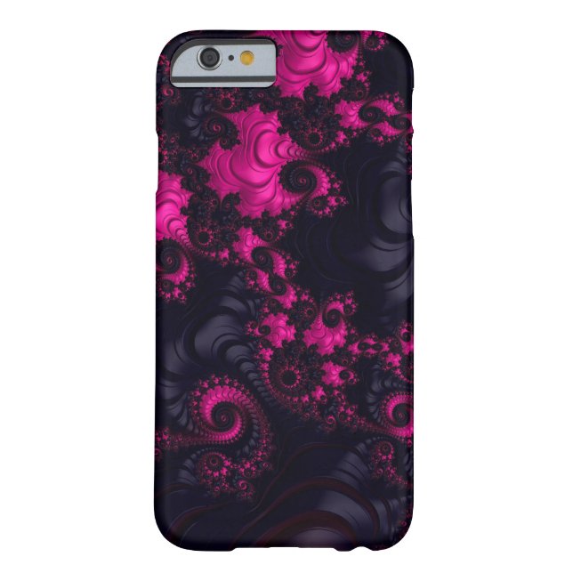 Gorgeous Pink Black Fractal iPhone6 Case (Back)