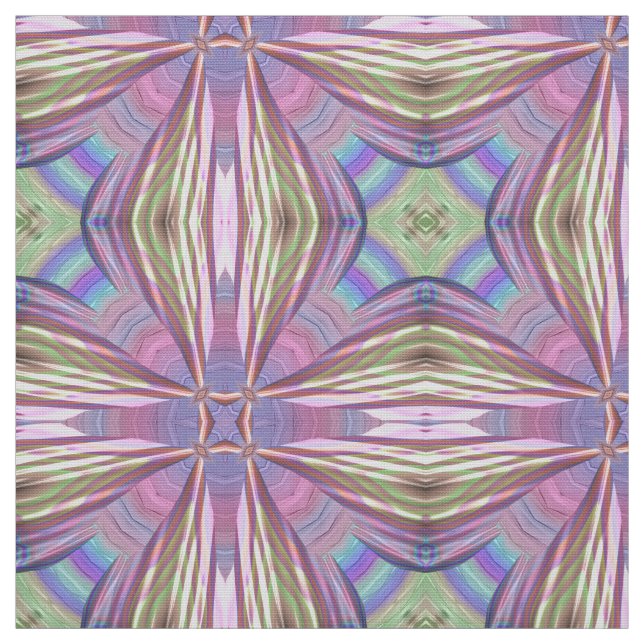 GORGEOUS! Pink Purple Blue Green Soft ~  Fabric (Swatch)