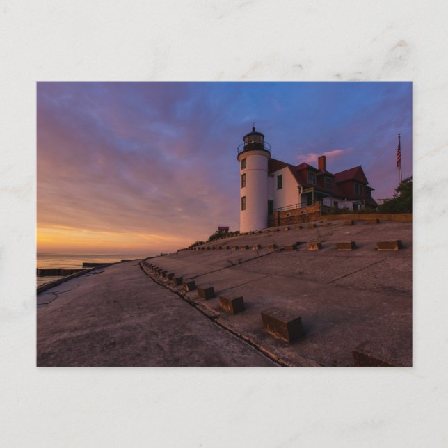 Gorgeous Point Betsie Light Postcard (Front)