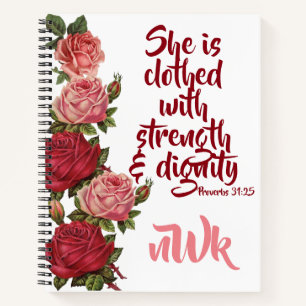 Gorgeous Proverbs 31:25 journal