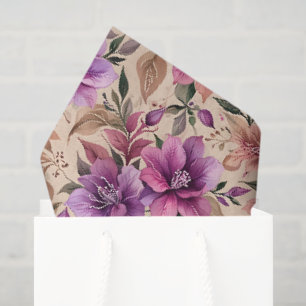 Gorgeous Purple and Mauve Azaleas Tissue Paper
