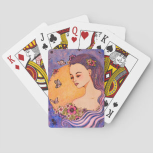 Gorgeous Purple Playing Cards
