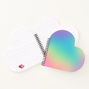 Gorgeous Rainbow Gradient Notebook