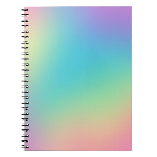 Gorgeous Rainbow Gradient Notebook (Front)