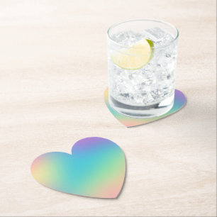 Gorgeous Rainbow Gradient Paper Coaster