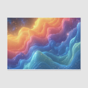 Gorgeous Rainbow Waves of Colour and Light Tissue Paper