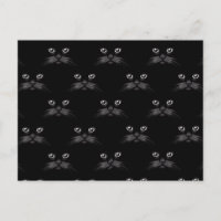 Gorgeous Retro Black Cat Feline Pattern